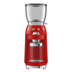 Многофункциональная кофемолка с коническими жерновами, 30 уровней помола, цвет красный