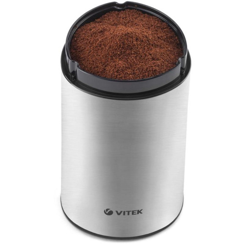 Кофемолка Vitek VT-1544 200Вт сист.помол.:ротац.нож вместим.:70гр стальной
