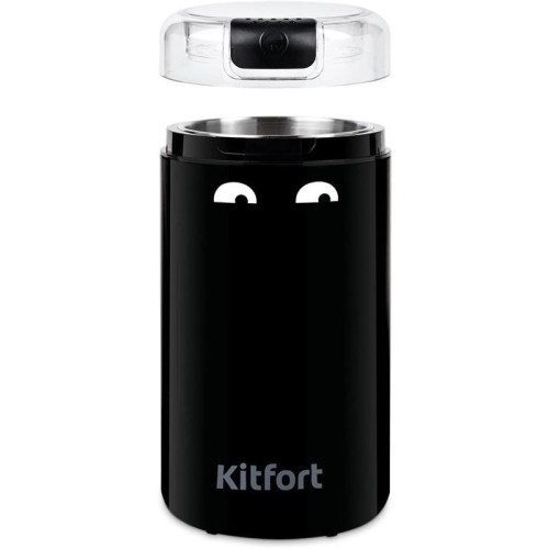 Кофемолка Kitfort КТ-7116 200Вт сист.помол.:ротац.нож вместим.:40гр черный
