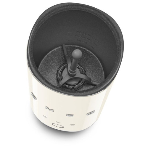 Вспениватель молока Smeg, стиль 50-х г.г., мощность 500 Вт, холодная/горячая пена, автоматическое отключение, кнопочное управление, цвет кремовый