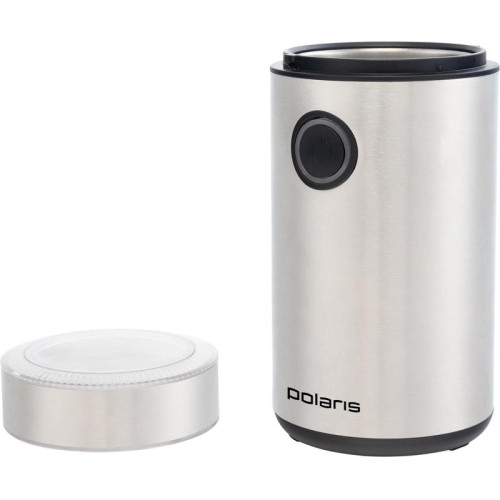 Кофемолка Polaris PCG 2016 200Вт сист.помол.:ротац.нож вместим.:50гр нержавеющая сталь