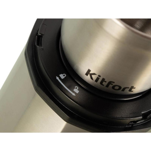 Кофемолка Kitfort КТ-746 200Вт сист.помол.:ротац.нож вместим.:200гр нержавеющая сталь/черный