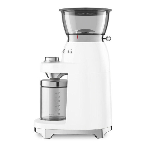 Кофемолка SMEG, стиль 50-х г.г., 15 уровней помола, конические жернова, объем контейнера для кофе 240 г,