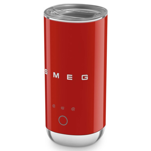 Вспениватель молока Smeg, стиль 50-х г.г., мощность 500 Вт, холодная/горячая пена, автоматическое отключение, кнопочное управление, цвет красный