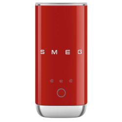 Вспениватель молока Smeg, стиль 50-х г.г., мощность 500 Вт, холодная/горячая пена, автоматическое отключение, кнопочное управление, цвет красный