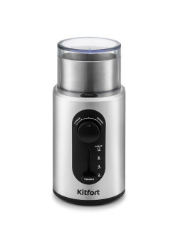Кофемолка Kitfort KT-748 200Вт сист.помол.:ротац.нож вместим.:70гр нержавеющая сталь/черный