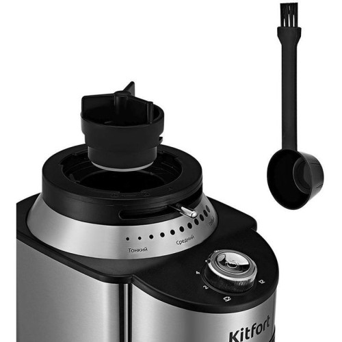 Кофемолка Kitfort КТ-770 150Вт сист.помол.:жернова вместим.:160гр нержавеющая сталь Кофемолка Kitfort КТ-770 150Вт сист.помол.:жернова вместим.:160гр нержавеющая сталь