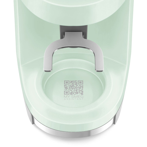 Кофемолка SMEG, стиль 50-х г.г., 15 уровней помола, конические жернова, объем контейнера для кофе 240 г, цвет пастельный зеленый