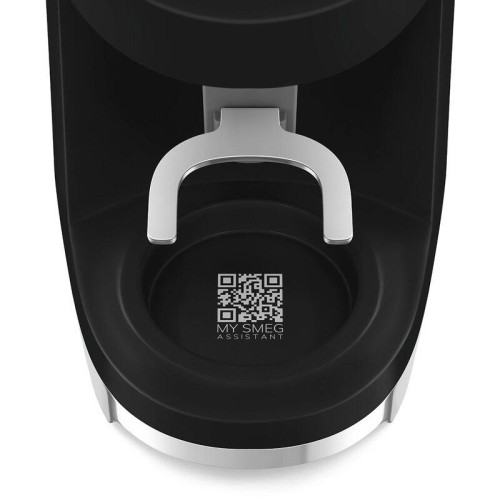 Кофемолка SMEG, стиль 50-х г.г., 15 уровней помола, конические жернова, объем контейнера для кофе 240 г, цвет пастельный черный