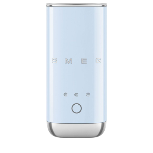 Вспениватель молока Smeg, стиль 50-х г.г., мощность 500 Вт, холодная/горячая пена, автоматическое отключение, кнопочное управление, цвет пастельный голубой