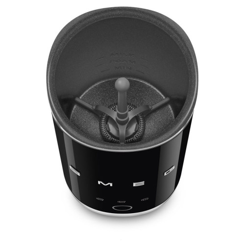 Вспениватель молока Smeg, стиль 50-х г.г., мощность 500 Вт, холодная/горячая пена, автоматическое отключение, кнопочное управление, цвет черный