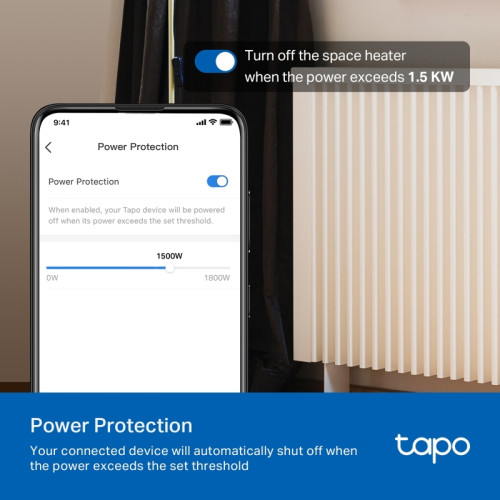 Умный сетевой фильтр/ Mini Smart Wi-Fi Plug, Energy Monitoring, Matter