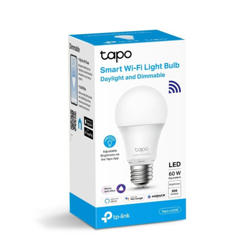 Умная Wi-Fi лампа/ Smart Wi-Fi Light Bulb, Daylight & Dimmable, SPEC: 2.4 GHz, IEEE 802.11b/g/n