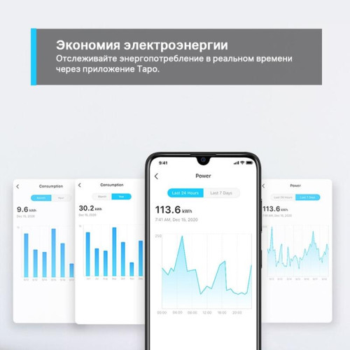 Умная розетка/ Mini Wi-Fi smart plug,  2.4 GHz, Max Load 3680 Вт, 16 А