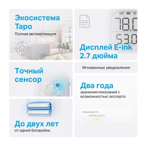Умный датчик температуры и влажности/ Smart Temperature and Humidity Monitor Умный датчик температуры и влажности/ Smart Temperature and Humidity Monitor