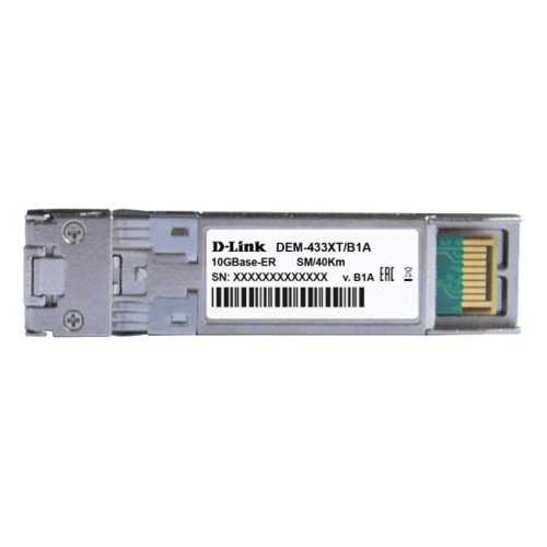 Трансивер/ 433XT SFP+ Transceiver, 10GBase-ER, Duplex LC, 1550nm, Single-mode, 40KM