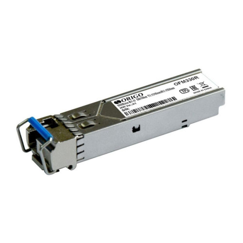 Трансивер/ OFM330R/10KM WDM SFP Transceiver, 1000Base-BX-U, Simplex LC, TX: 1310nm, RX: 1550nm, Single-mode, 10KM