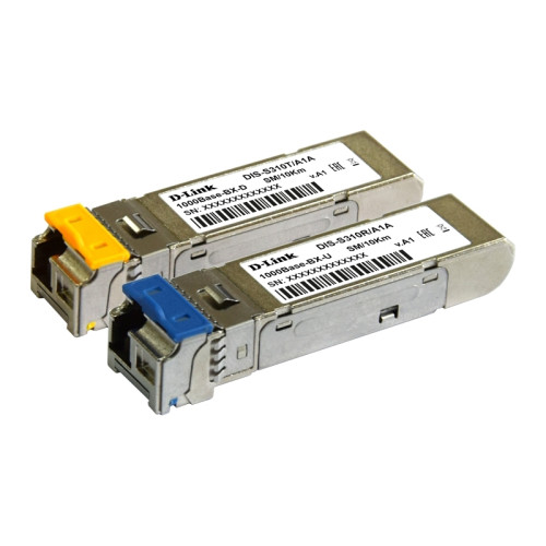 Трансивер/ S310T/10KM Industrial WDM SFP Transceiver, 1000Base-BX-D, Simplex LC, TX: 1550nm, RX: 1310nm, Single-mode, 10KM, - 40° to 85°C