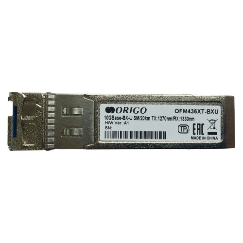 Трансивер/ OFM436XT-BXU/20KM WDM SFP+ Transceiver, 10GBase-BX-U, Simplex LC, TX: 1270nm, RX: 1330nm, Single-mode, 20KM