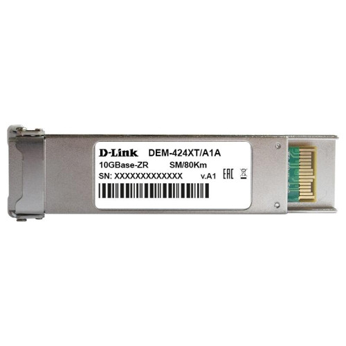 Трансивер/ DEM-424XT XFP Transceiver, 10GBase-ZR, Duplex LC, 1550nm, Single-mode, 80KM