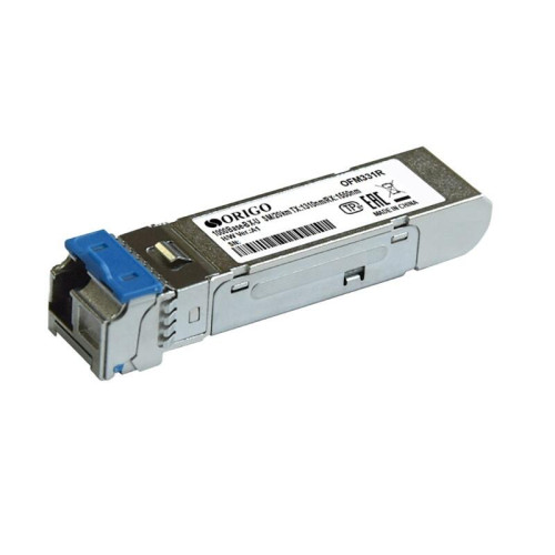 Трансивер/ WDM SFP-трансивер, 1000Base-BX-U (Simplex LC), Tx:1310 нм, Rx:1550 нм, для одномодового кабеля, до 20 км