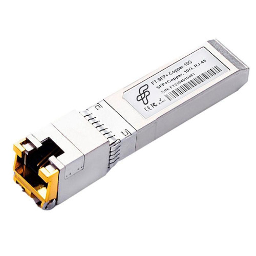Волоконно-оптический приемопередатчик Fibertrade FT-SFP+-Copper-10G Трансивер 10G, SFP+, RJ45/CU, 30m,  (прошивка Mellanox) OEM, Fibertrade