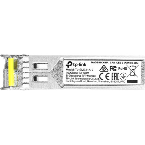 Трансивер/ 1000Base-BX WDM Bi-Directional SFP module, TX: 1550 nm and RX: 1310 nm, 1 LC Simplex port , up to 2 km transmission distance in 9/125 ?m SMF