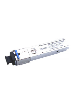 Трансивер/ OSNOVO Оптический SFP Модуль GE, одно волокно SM, до 1,25 Гбит/c, SC, до 20км, Tx:1310/Rx:1550, DDM