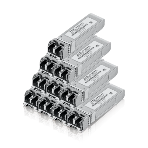Трансивер/ ZYXEL SFP10G-SR-E (pack of 10 pcs), SFP transceiver multi mode, SFP +, Duplex LC, 850nm, 300 m
