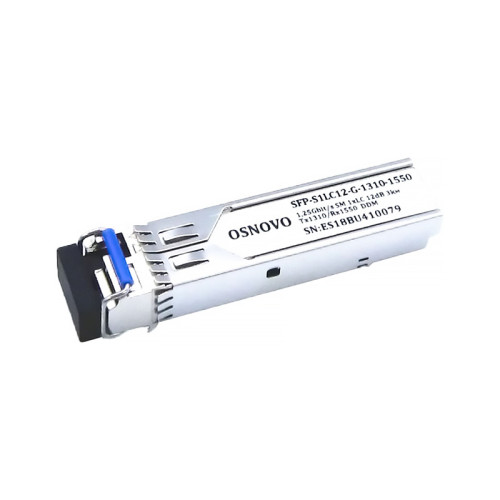 OSNOVO SFP Модуль LC, 1,25 Гбит/c, до 3км, Tx:1310/Rx:1550, DDM