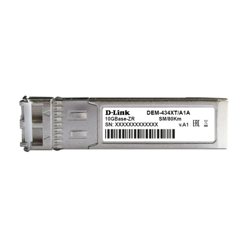 Трансивер/ 434XT,DEM-434XT/DD SFP+ Transceiver, 10GBase-ZR, Duplex LC, 1550nm, Single-mode, 80KM