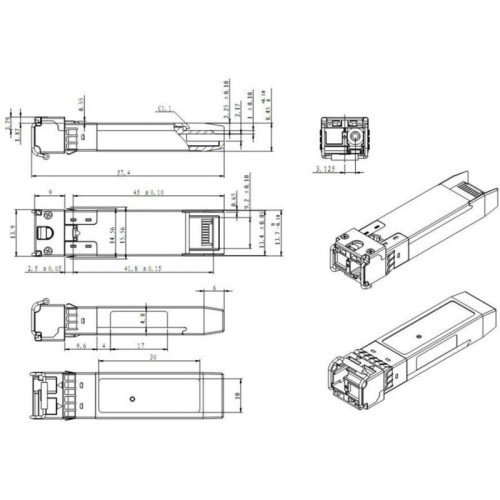 Модуль/ Модуль SFP+ WDM, дальность до 60км (21dB), 1330нм
