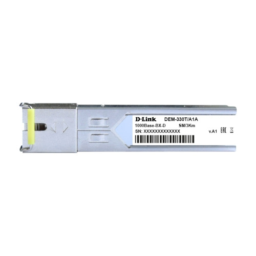 Трансивер/ 330T/3KM WDM SFP Transceiver, 1000Base-BX-D, Simplex SC, TX: 1550nm, RX: 1310nm, Single-mode, 3KM