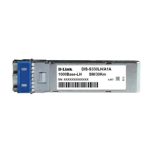 Трансивер/ DIS-S330LH Industrial SFP Transceiver, 1000Base-LH, Duplex LC, 1310nm, Single-mode, 30KM, - 40° to 85°C