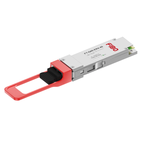 Трансивер/ FIBO FT-Q40-ER4-40 модуль QSFP+ , 40 G, до 40 км, TX 1271/1291/1311/1331нм, 2xLC, DDM