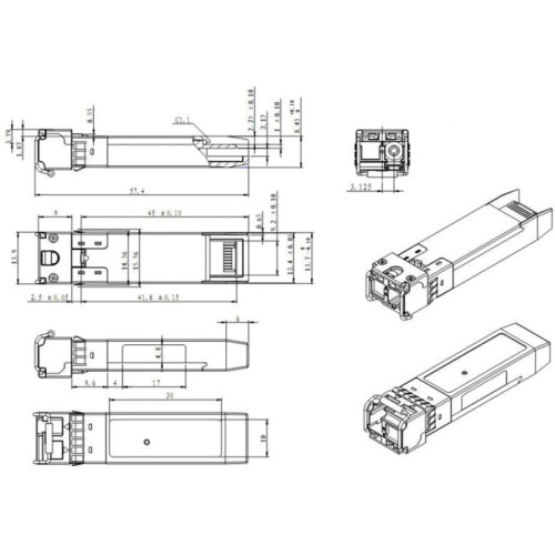 Модуль/ Модуль SFP+ WDM, дальность до 20км (12dB), 1330нм