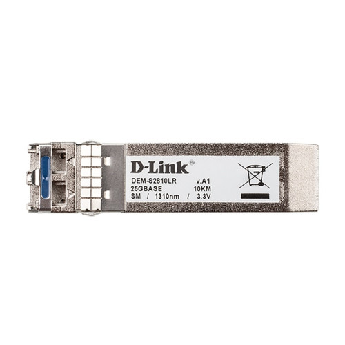 Трансивер для одномодового оптического кабеля/ Трансивер SFP28, 25GBase-LR (Duplex LC), 1310 нм, для одномодового оптического кабеля, до 10 км