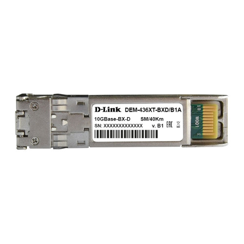 Трансивер/ 436XT-BXD/40KM WDM SFP+ Transceiver, 10GBase-ER, Simplex LC, TX: 1330nm, RX: 1270nm, Single-mode, 40KM