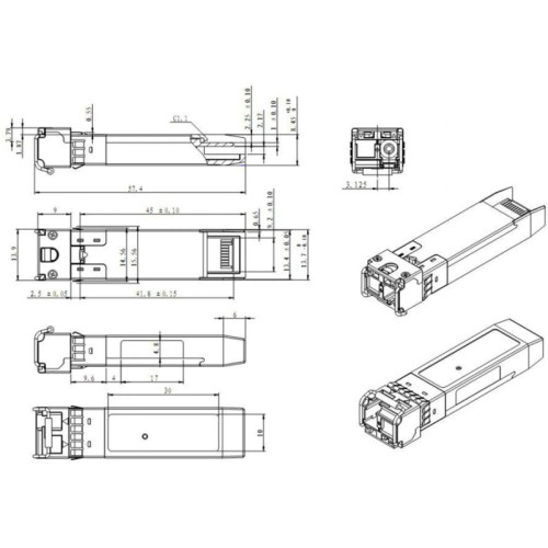 Модуль/ Модуль SFP+ WDM, дальность до 3км (5dB), 1270нм Модуль/ Модуль SFP+ WDM, дальность до 3км (5dB), 1270нм