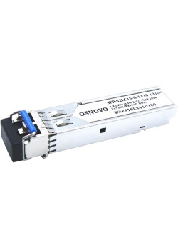 Модуль/ OSNOVO промышленный SFP Модуль SM, разъем 2*LC, 1,25 Гбит/c, до 20км, Tx:1310/Rx:1310, DDM