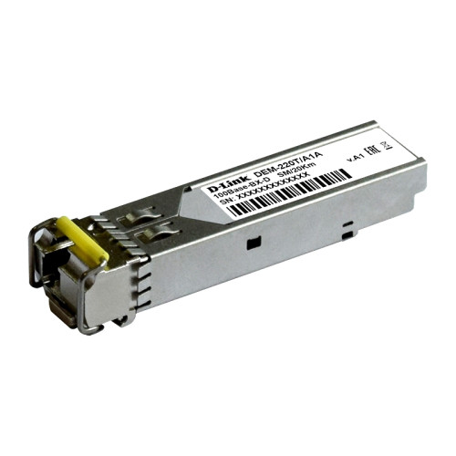 Трансивер/ 220T/20KM WDM SFP Transceiver, 100Base-BX-D, Simplex LC, Single-mode, TX: 1550mn, RX: 1310nm, 20KM