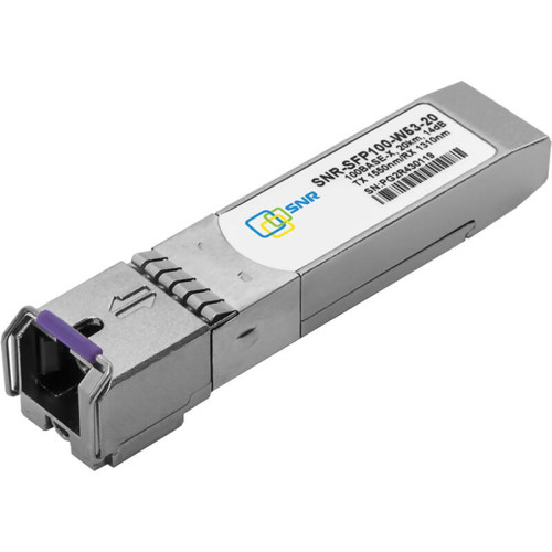 Модуль/ Модуль SFP WDM, дальность до 20км (12dB), 1550нм, 100Mb