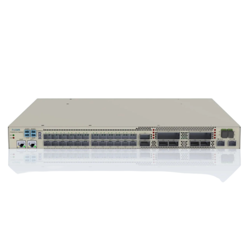 Оптический мультиплексор/ Оптический мукспондер DWN6515F-2A высотой 1RU, в комплекте с двумя блоками питания AC(220В) и блоком вентиляторов. Количество портов 24*10G (SFP+)/25G (QSFP) и 6*100G (QSFP28), интегрированный оптический усилитель, Мультиплексор/