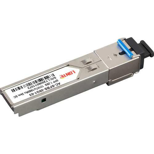 Трансивер/  SFP WDM module, 1.25G, 1310Tx/1550Rx, 3KM, DDM, SC