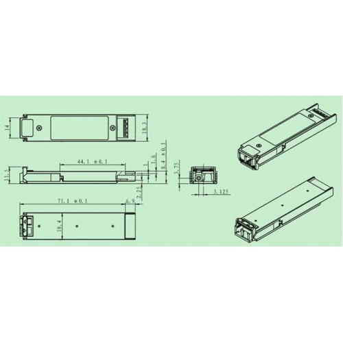 Модуль/ Модуль XFP WDM, дальность до 20км (12dB), 1270нм