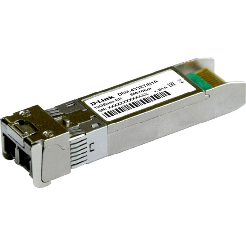 Трансивер/ DEM-433XT,DEM-433XT-DD SFP+ Transceiver, 10GBase-ER, Duplex LC, 1550nm, Single-mode, 40KM
