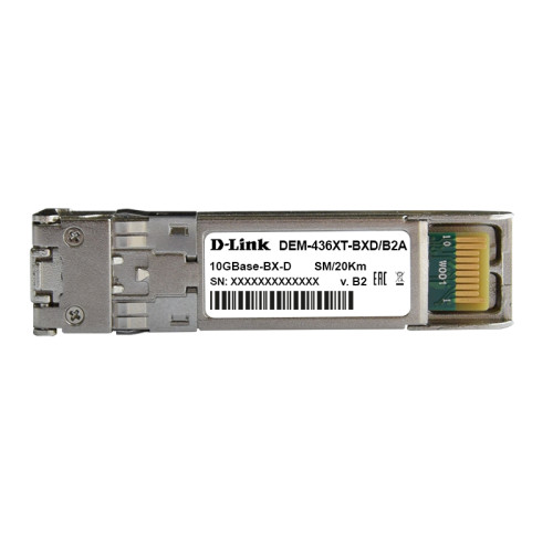 Трансивер/ 436XT-BXD/20KM WDM SFP+ Transceiver, 10GBase-ER, Simplex LC, TX: 1330nm, RX: 1270nm, Single-mode, 20KM