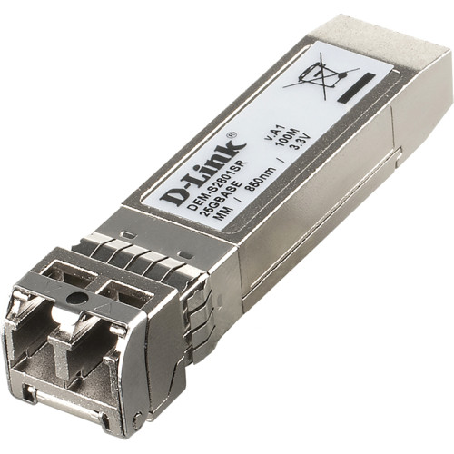 Трансивер/ DEM-S2801SR SFP28 Transceiver, 25GBase-SR, Duplex LC, 850nm, Multi-mode, OM3:70M/OM4:100M