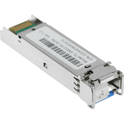 Трансивер/ 1000Base-BX WDM Bi-Directional SFP module, TX: 1310 nm and RX: 1550 nm, 1 LC Simplex port , up to 2 km transmission distance in 9/125 µm SMF