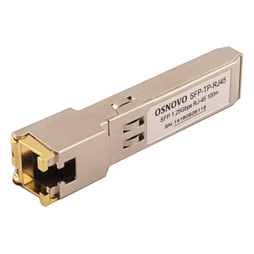 OSNOVO Медный SFP модуль GE, до 1,25Гбит/с, до 100м